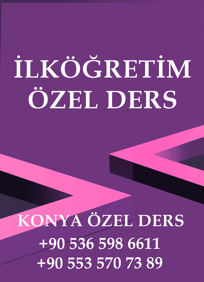 konya İLKÖĞRETİM özel ders