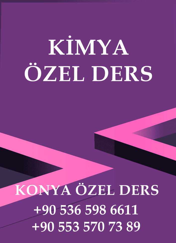 konya KİMYA özel ders